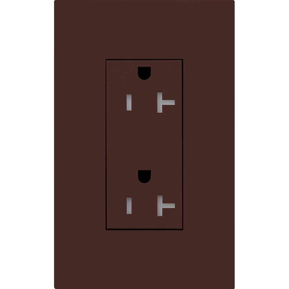 DUPLEX 20A TR RECEPTACLE BR NO FP