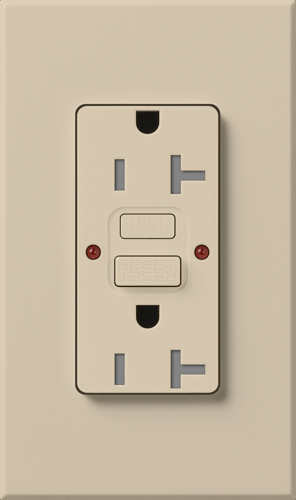 NT 20A GFCI SELF TESTING TAUPE