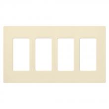 Lutron Electronics CW-4-AL - CLARO WALLPLATE 4 GNG AL