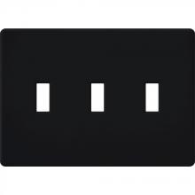 Lutron Electronics FG-3-BL - FASSADA WALLPLATE, 3-GANG, BLACK