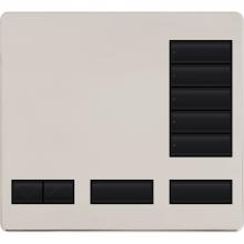 Lutron Electronics LFK-T5RL-BN - LARGE 5 BUTTON FACEPLATE KIT BN