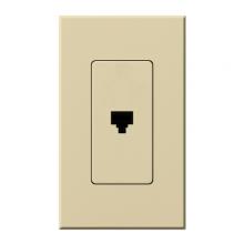 Lutron Electronics NT-PJ-IV - NOVA T PHONE JACK IVORY