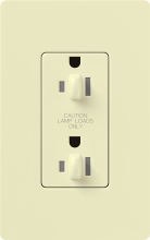 Lutron Electronics NTR-15-DDTR-AL - NOVAT 15 A TMPR RESIST DUAL DIM RECPT AL