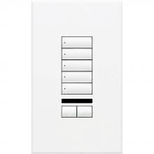 Lutron Electronics QSWS2-5BRLIRN-WH - QSWS2 WALLSTN 5BRLIR N/INS WH