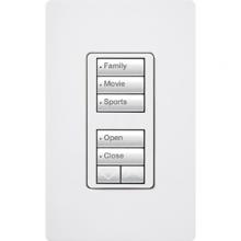 Lutron Electronics RRD-W1RLD-WH - RADIORA2 1RLD WALL KEYPAD WHITE