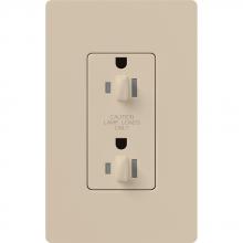 Lutron Electronics SCR-15-DDTR-TP-C - SATIN 15A TPR RSIST DUAL DIM RCPT TP CSA