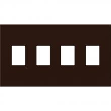 Lutron Electronics VWP-4-BR - VAREO WALLPLATE 4GNG BROWN