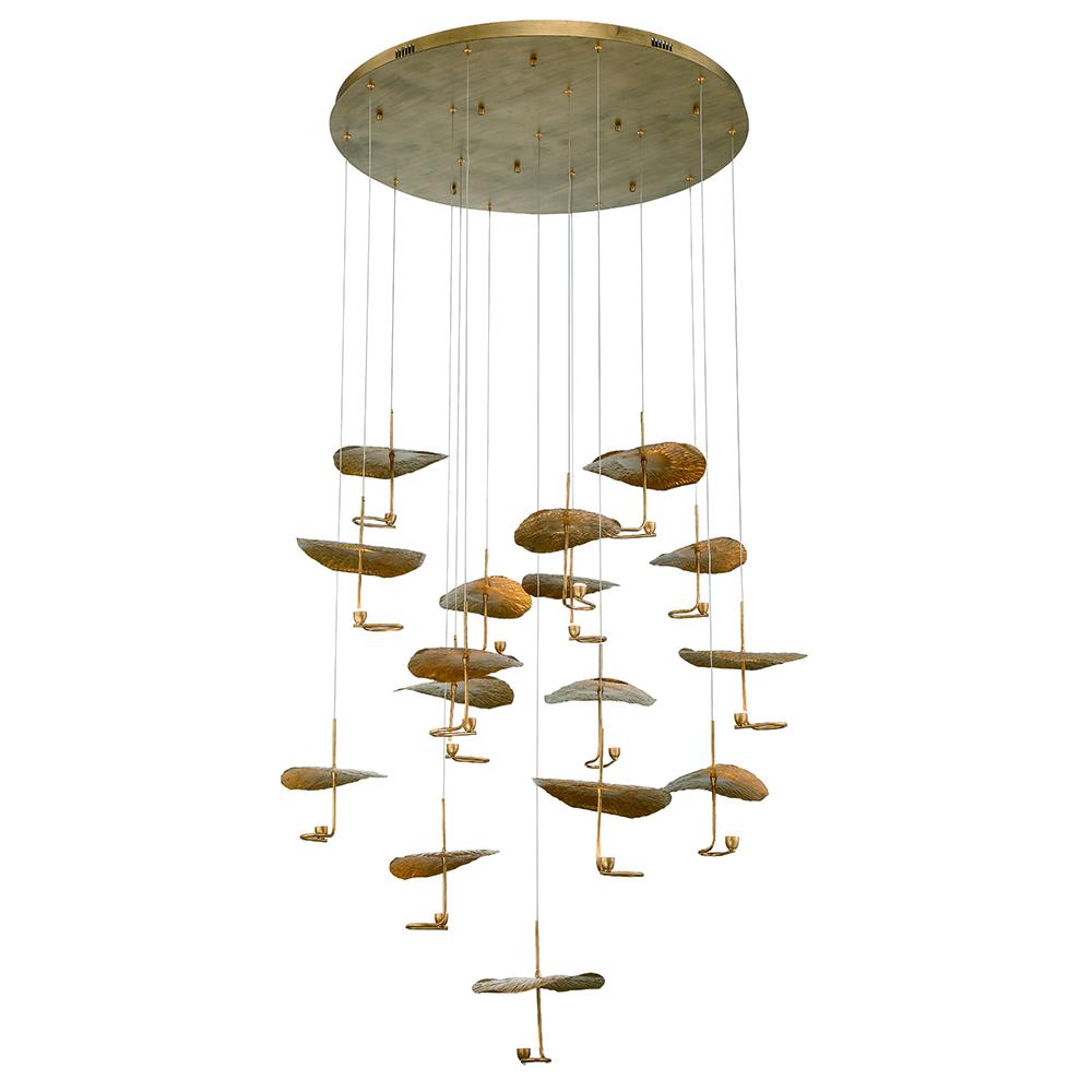 Lagatto 16 Light Chandelier in Bronze