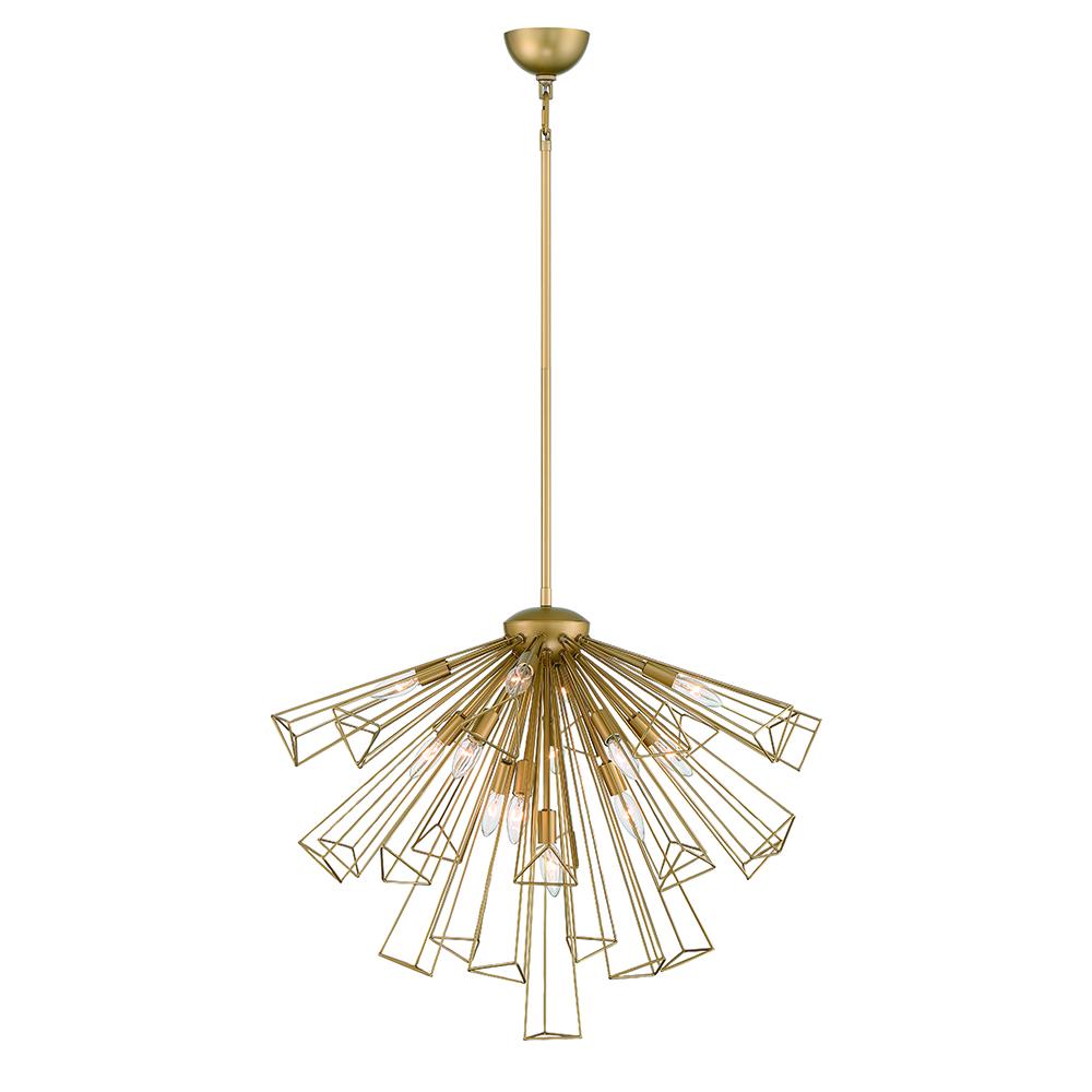 Dendelio 13 Light Chandelier in Gold