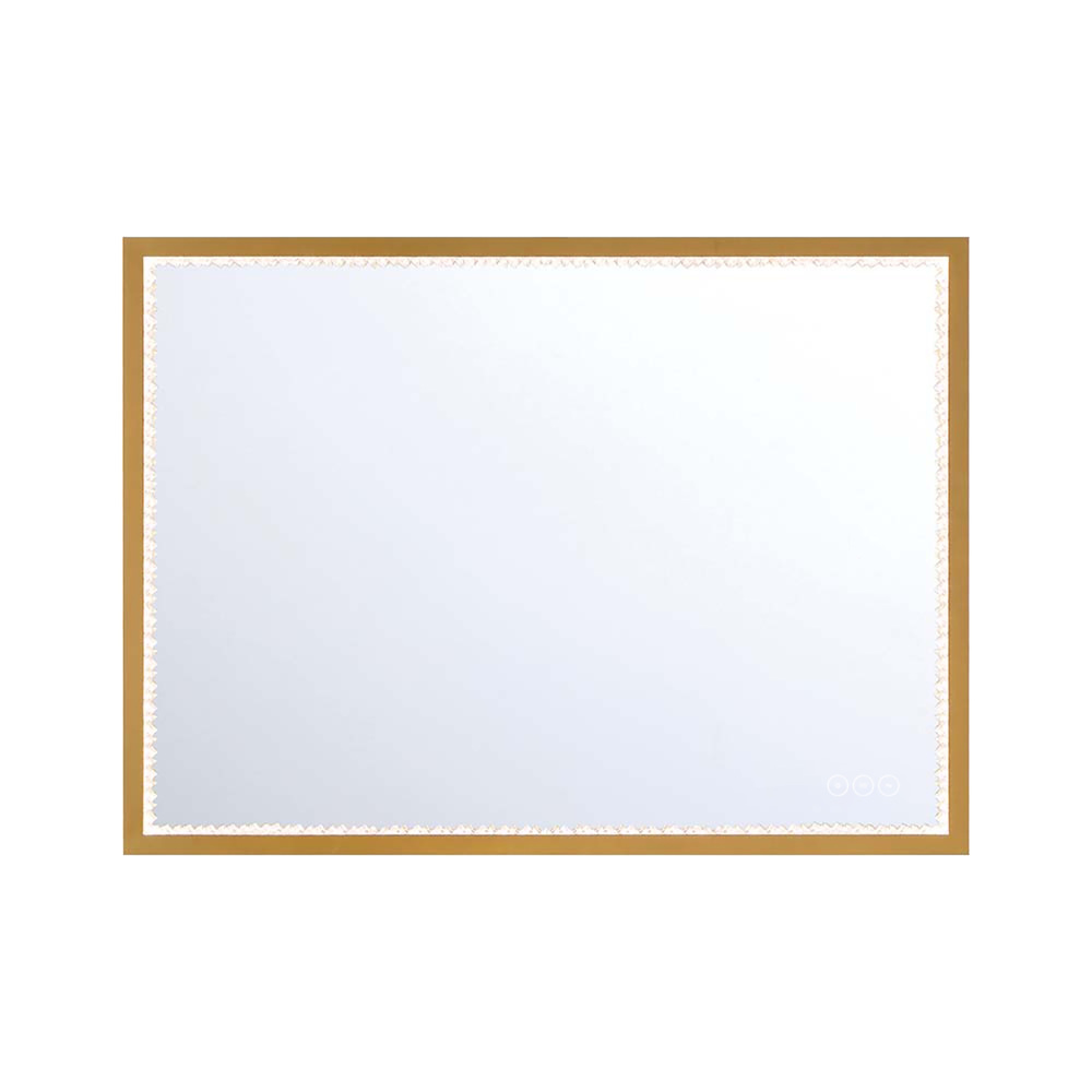 Cerissa 30" Rectangular Mirror in Gold