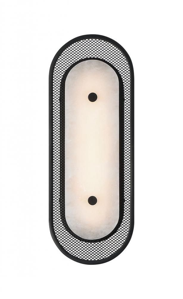 Tramore-Wall Sconce-16In-BK-Alb
