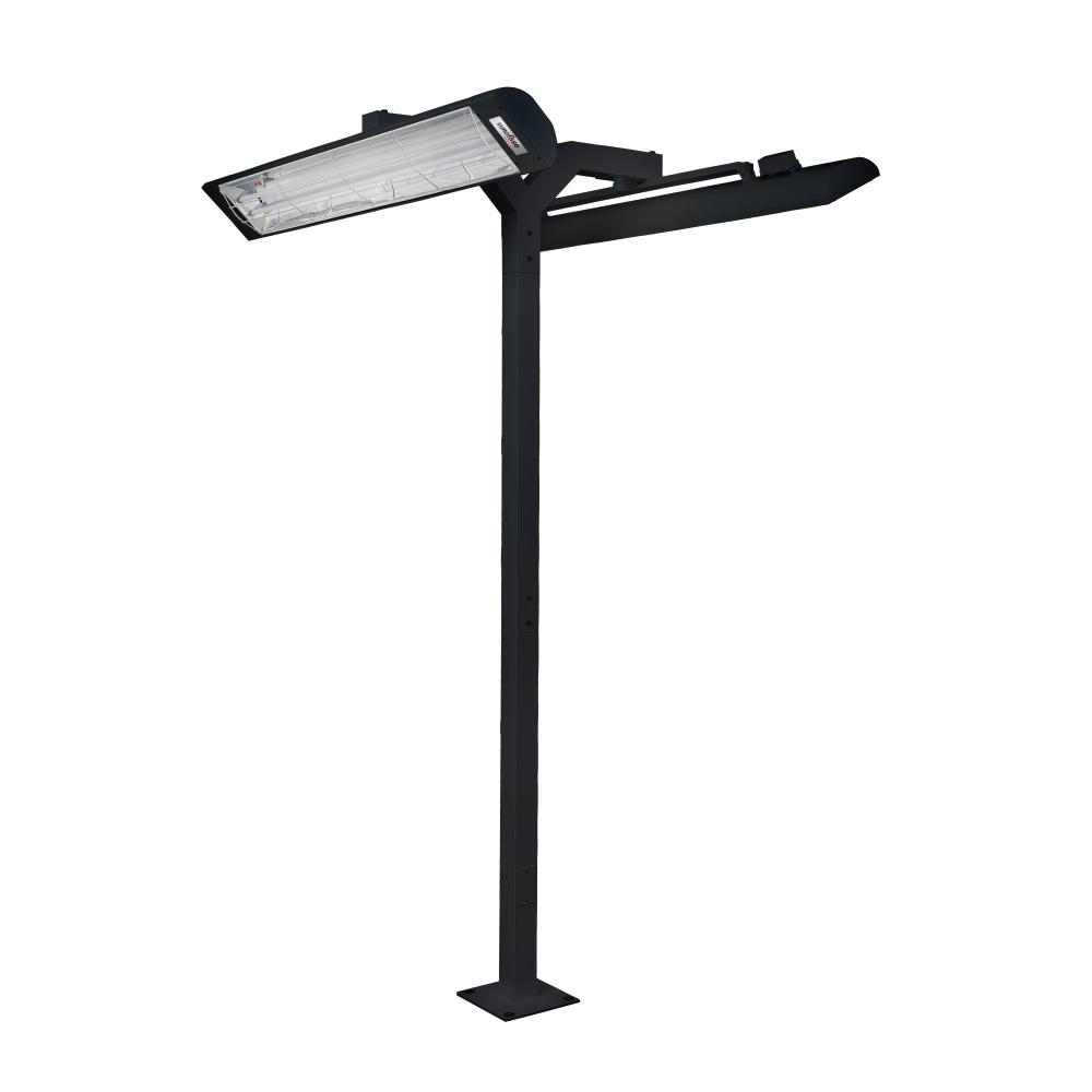 Eurofase EF6108PMDB 61 Inch 8ft Black Pole Mount With Double Crossbar