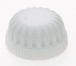 Plastic Lock-Up Caps; 1/8 IP; 3/4" Diameter; White Finish