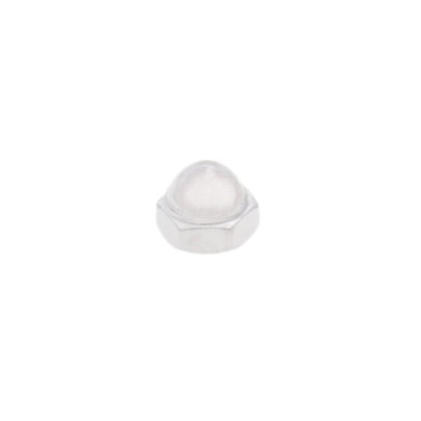 Cap Nut; 8/32; White Finish