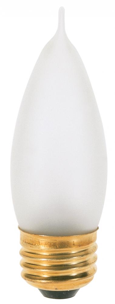 60 Watt CA10 Incandescent; Frost; 2500 Average rated hours; 640 Lumens; Medium base; 130 Volt