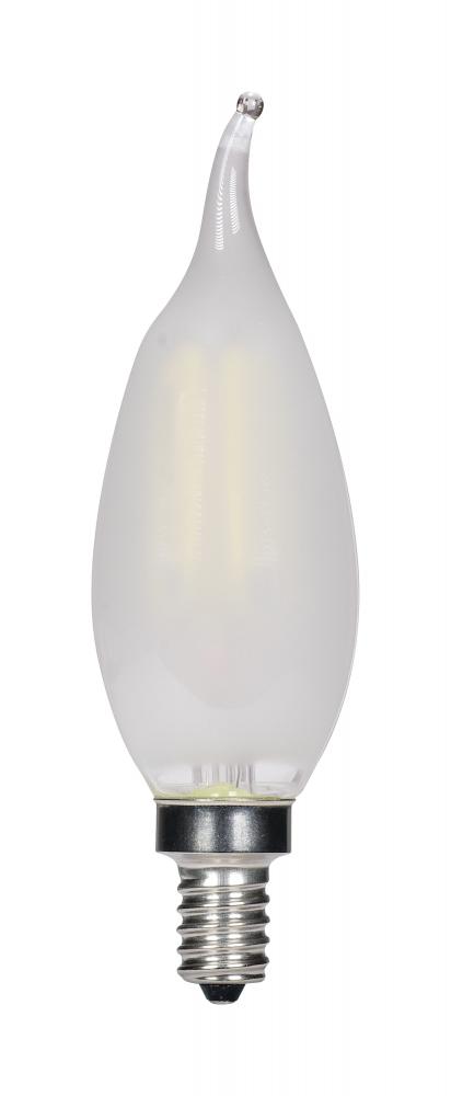 4.5 Watt CA11 LED; Frosted; Candelabra base; 3000K; 360 Lumens; 120 Volt