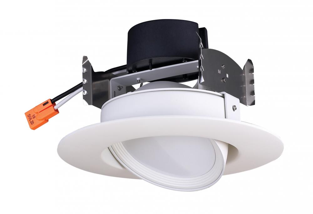 9.5 watt LED Directional Retrofit Downlight - Gimbaled; 4"; 3000K; 40' Beam spread; 120