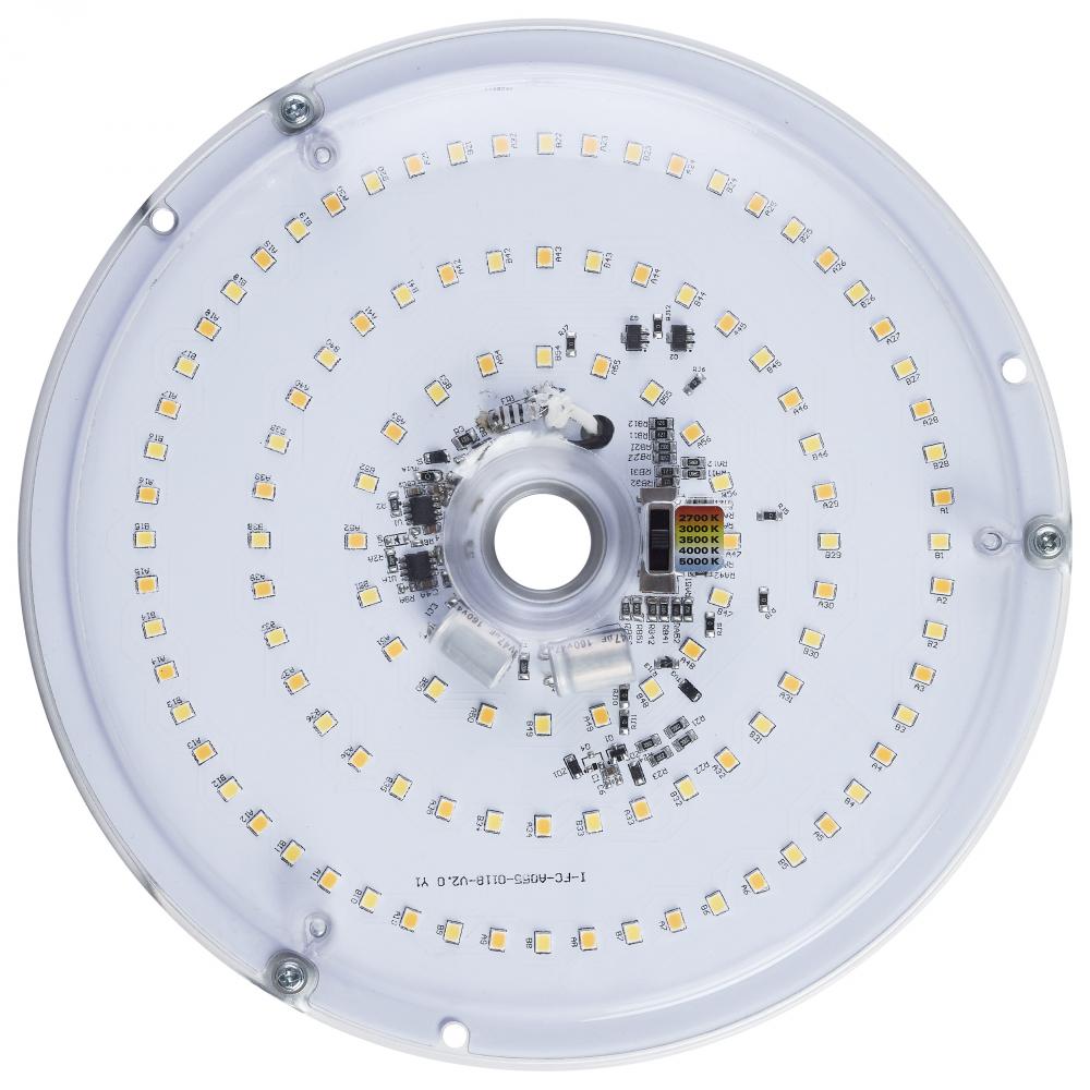 21 Watt LED Light Engine; 27K/30K/35K/40K/50K CCT Selectable; Clear; 120 Volt