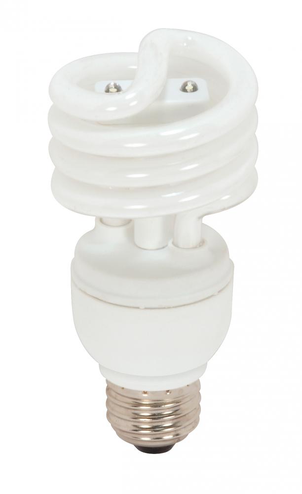 13 Watt; Mini Spiral Compact Fluorescent; 2700K; 82 CRI; Medium base; 120 Volt