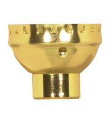 Satco Products Inc. 80/1210 - Aluminum Cap With Paper Liner; 1/4 IP Less Set Screw; Brite Gilt Finish