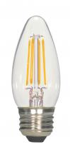 Satco Products Inc. S21701 - 2.5 Watt B11 LED; Clear; Medium base; 2700K; 180 Lumens; 120 Volt; 2-Card