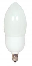 Satco Products Inc. S5581 - 5 Watt; B11 Compact Fluorescent; 5000K; 82 CRI; Candelabra base; 120 Volt