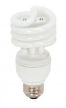 Satco Products Inc. S7325 - 13 Watt; Mini Spiral Compact Fluorescent; 2700K; 82 CRI; Medium base; 120 Volt