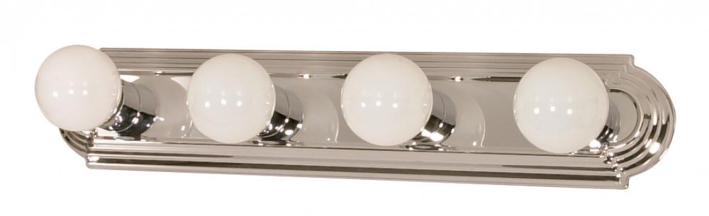 4 Light - 24" Vanity Strip - Polished Chrome Finish