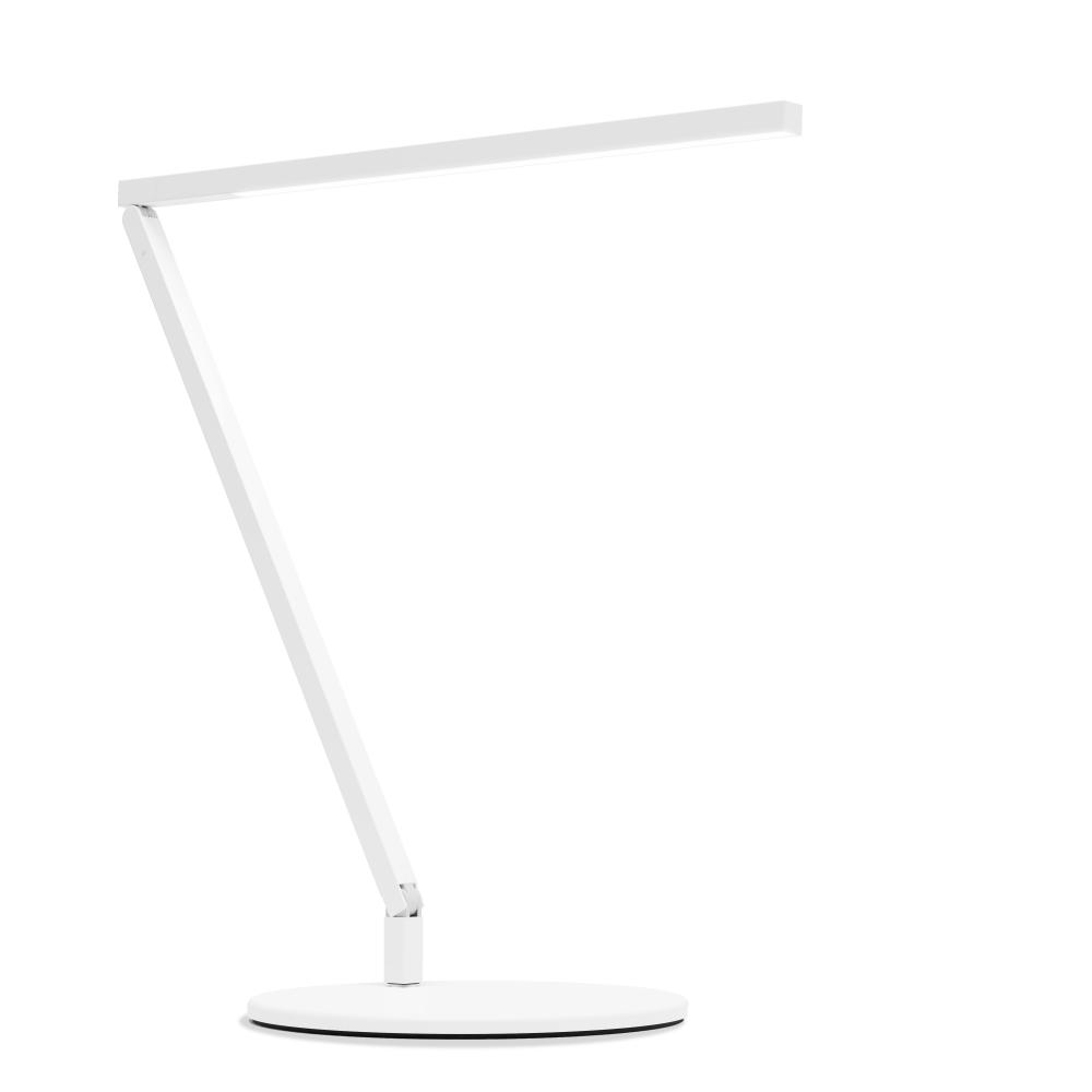 Z-Bar Solo Desk Lamp Gen 4 (Daylight White Light; Matte White) with Desk Base