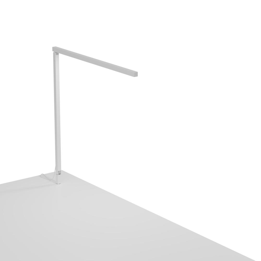 Z-Bar Solo Desk Lamp Gen 4 (Daylight White Light; Matte White) with Through-Table Mount