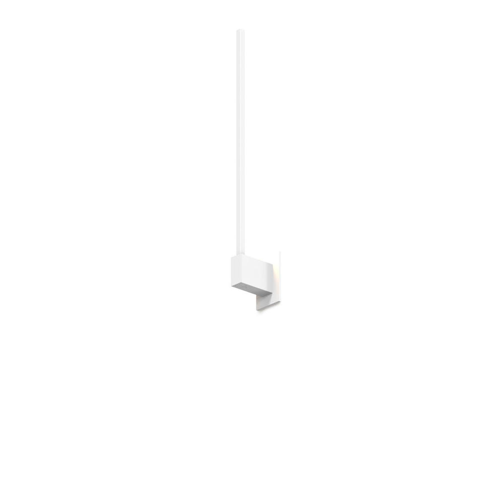 Z-Bar Wall Sconce, Soft Warm, Matte White, 24," End Mount