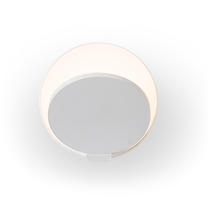 Koncept Inc GRW-S-MWT-MWT-PI - Gravy Wall Sconce - Matte White Body, Matte White plates - Plug-in
