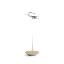 Koncept Inc RYO-SW-SIL-WOK-DSK - Royyo Desk Lamp, Silver body, White Oak base plate