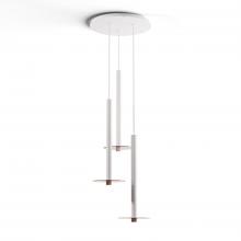 Koncept Inc CMP-C3-S-24-MWT+GTEA9 - Combi Pendant 24" Circular 3 Combo Matte White with Matte White Canopy