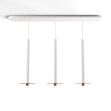 Koncept Inc CMP-L3-S-24-MWT+GTEA9 - Combi Pendant 24" Linear 3 Combo Matte White with Matte White Canopy