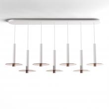 Koncept Inc CMP-L7-S-12-MWT+GTEA9 - Combi Pendant 12" Linear 7 Combo Matte White with Matte White Canopy