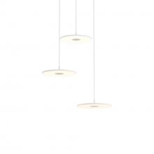 Koncept Inc YUP-C3-SW-MWT - Yurei Circular 3 Pendant Lamp (Matte White) (No Lamp Shade)