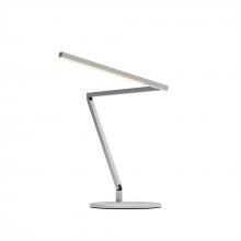 Koncept Inc ZBD3100-W-SIL-DSK - Z-Bar Mini Desk Lamp Gen 4 (Warm Light; Silver) with Desk Base