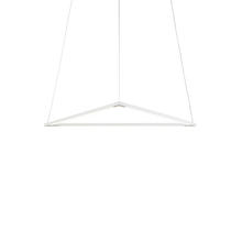 Koncept Inc ZBP-24-T-SW-MWT-CNP - Z-Bar Pendant Medium Triangle, Soft Warm, Matte White, 26" x 23"