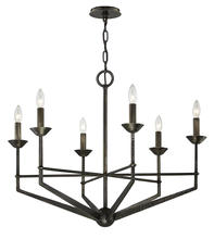 Troy F6616 - GLASGOW 6LT CHANDELIER