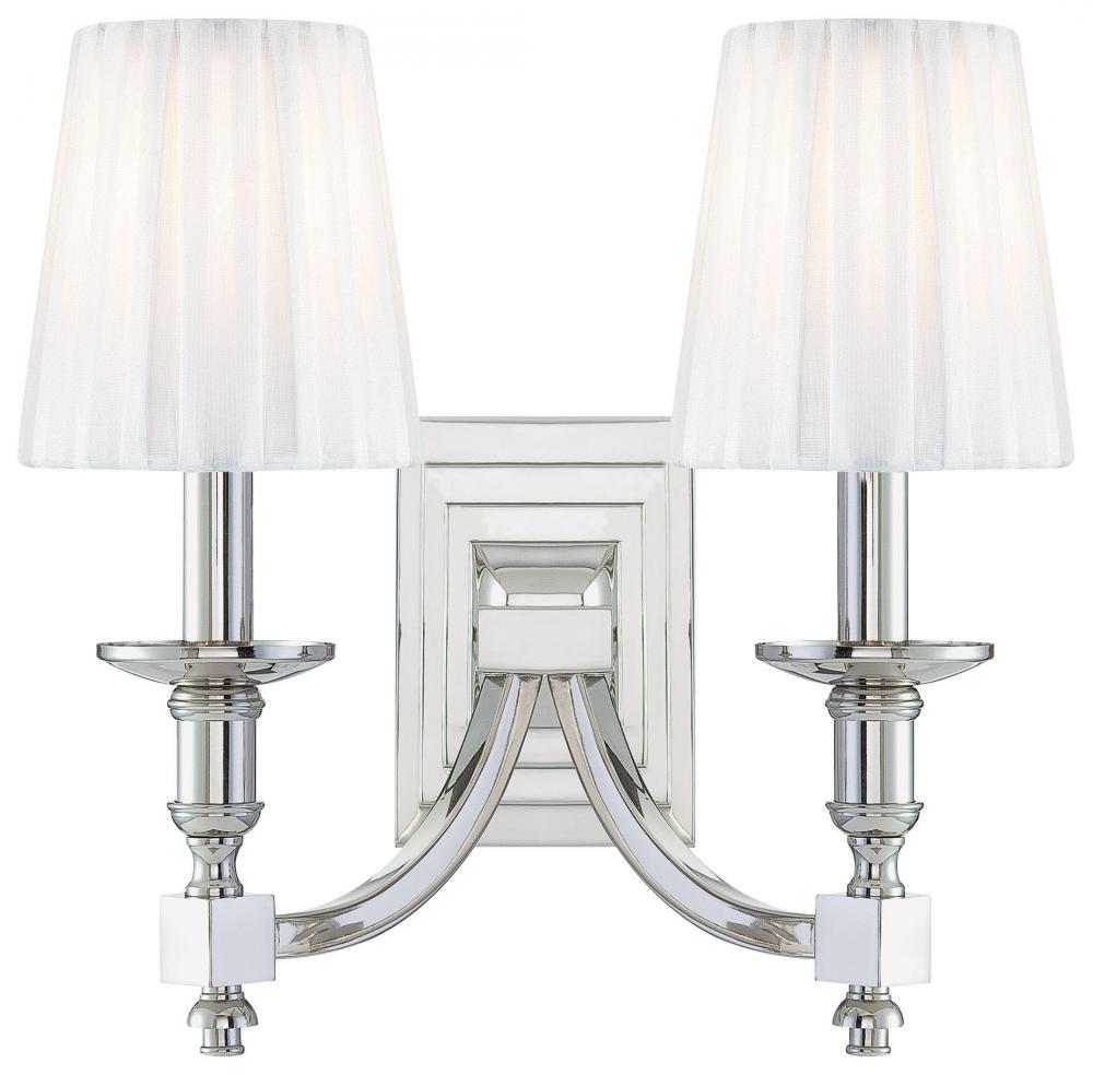 2 LIGHT WALL SCONCE