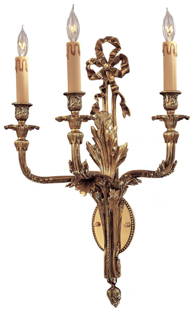 3 LIGHT WALL SCONCE