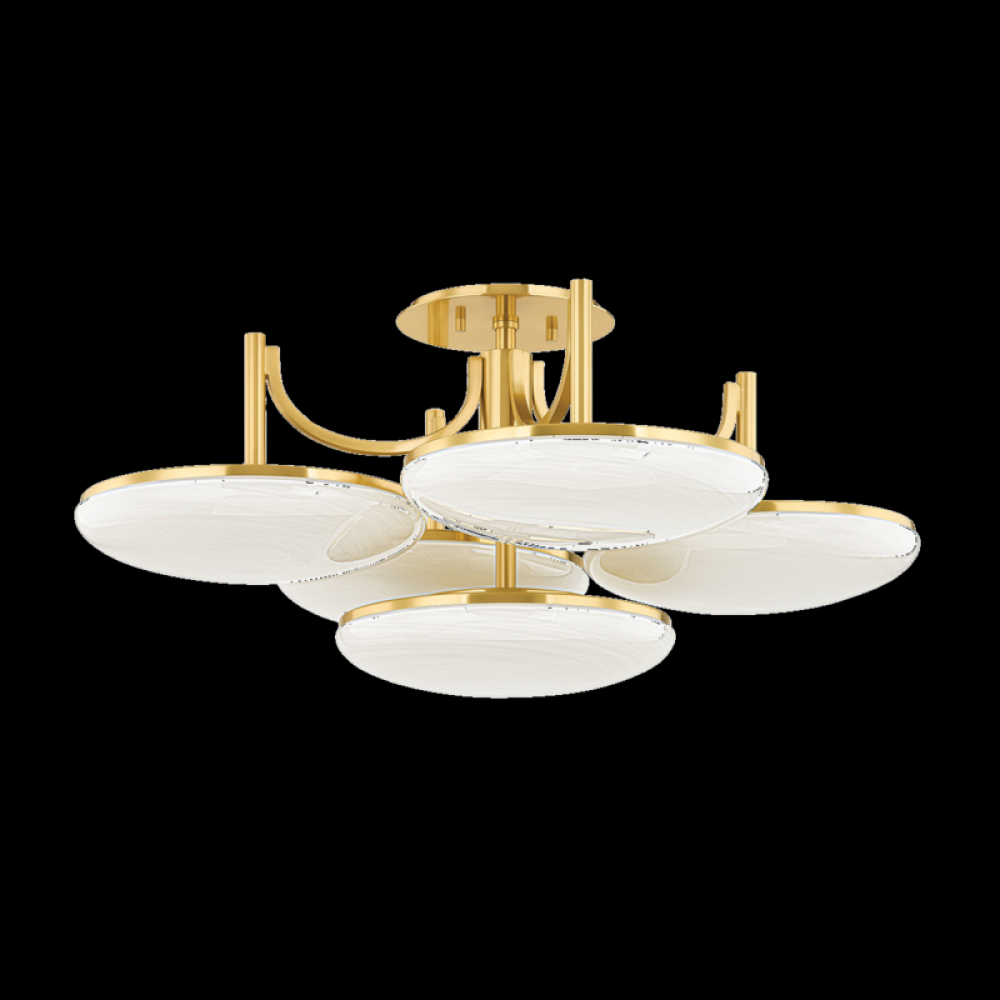 5 LIGHT SEMI FLUSH