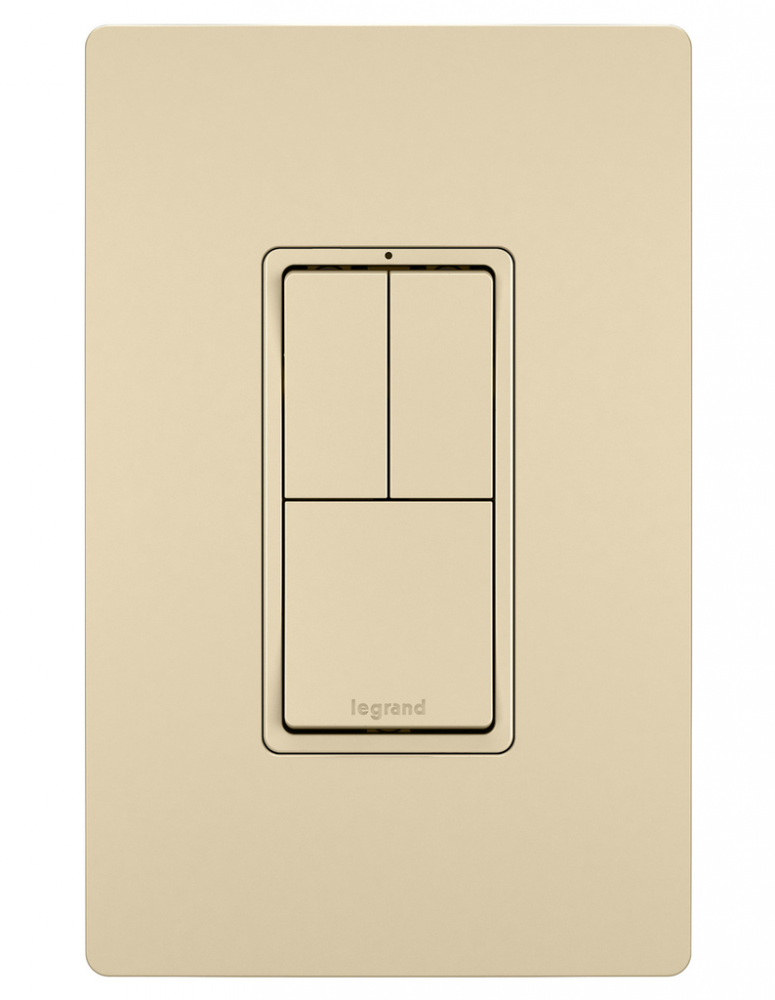 radiant® Two Single-Pole Switches and Single Pole/3-Way Switch, Ivory