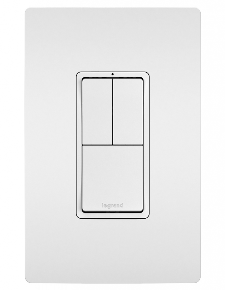 radiant? Two Single-Pole Switches and Single Pole/3-Way Switch, White