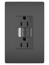 Legrand Radiant 1597NTLTRBKCCD4 - radiant? 15A Tamper-Resistant Self-Test GFCI Outlet with Night Light, Black (4 pack)