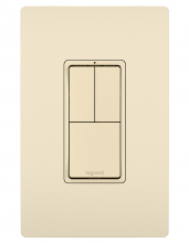 Legrand Radiant RCD113LA - radiant® Two Single-Pole Switches and Single Pole/3-Way Switch, Light Almond