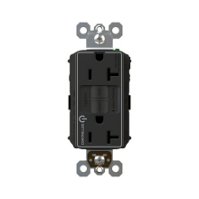 Legrand Radiant 2097TRCDBK - radiant? Tamper-Resistant and Dual Controlled 20A Duplex Self-Test GFCI Receptacles with SafeLock?