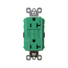 Legrand Radiant 2097TRCDGN - radiant? Tamper-Resistant and Dual Controlled 20A Duplex Self-Test GFCI Receptacles with SafeLock?