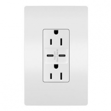 Legrand Radiant R26USBCC6W - radiant® 15A Tamper-Resistant Ultra-Fast USB Type C/C Outlet, White (10 pack)